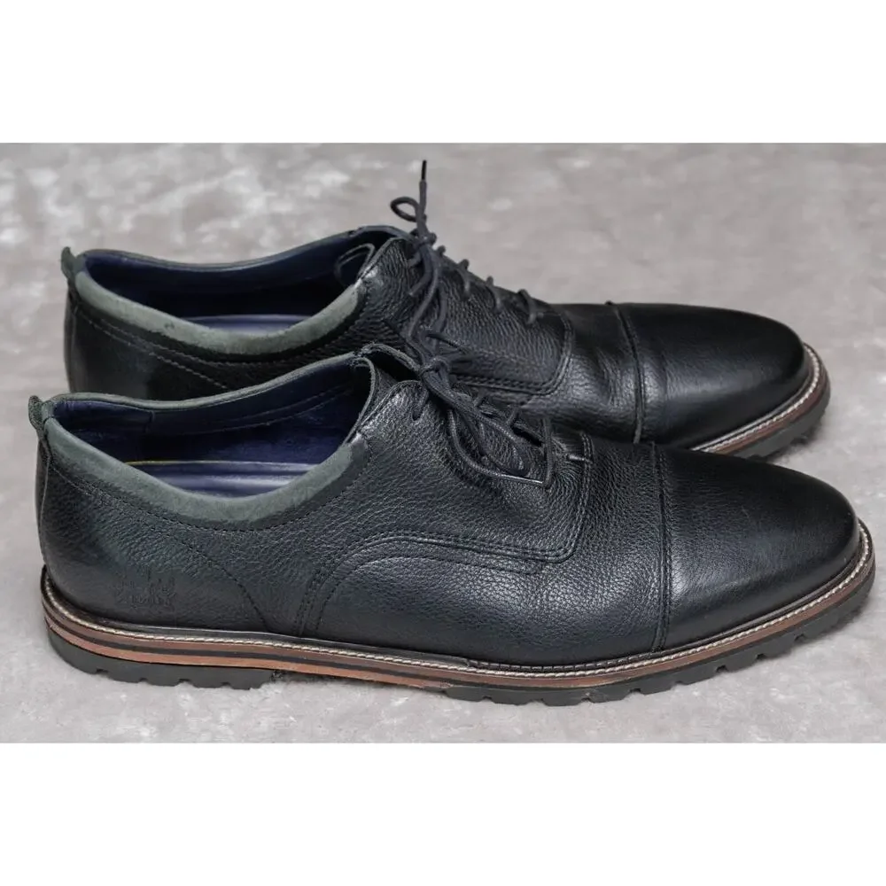 Cole Haan Richardson Black Leather Cap Toe Oxfords Grand 360 Mens Size 11.5